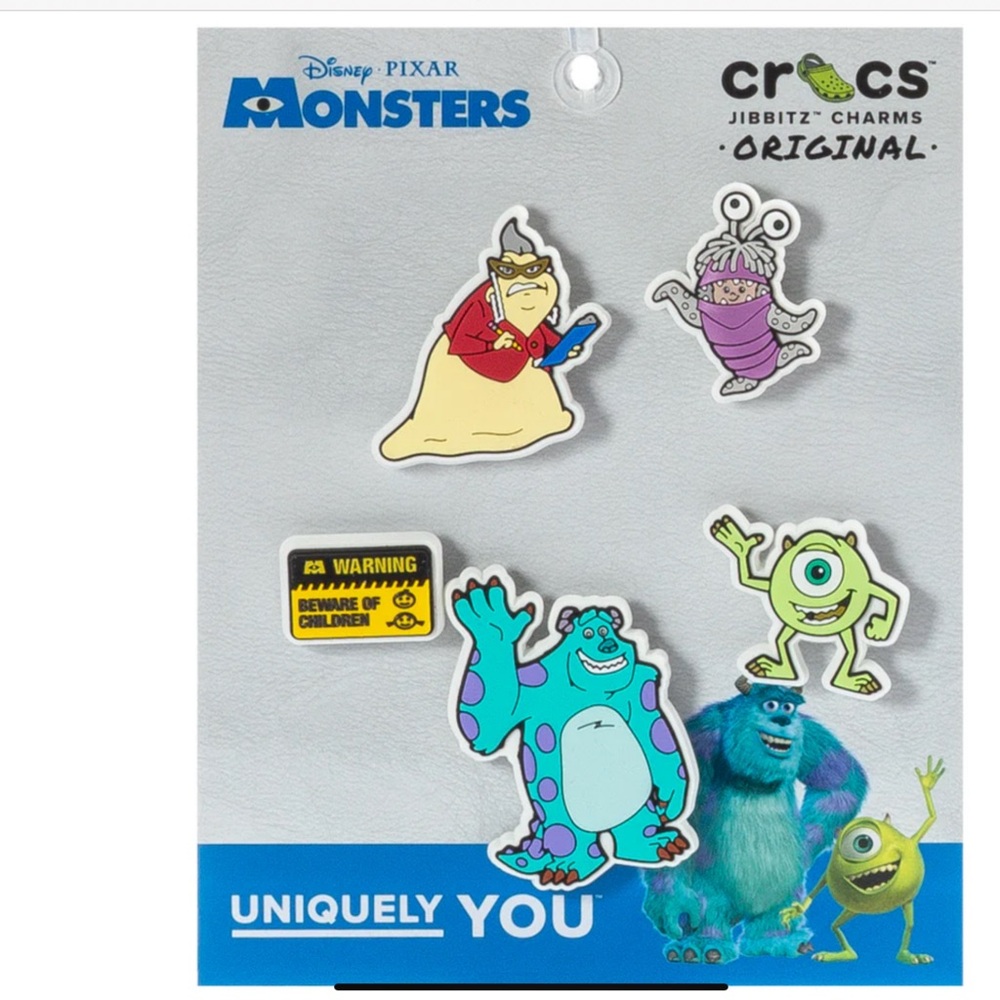Disney Pixar Monsters Jibbitz Charms Set
